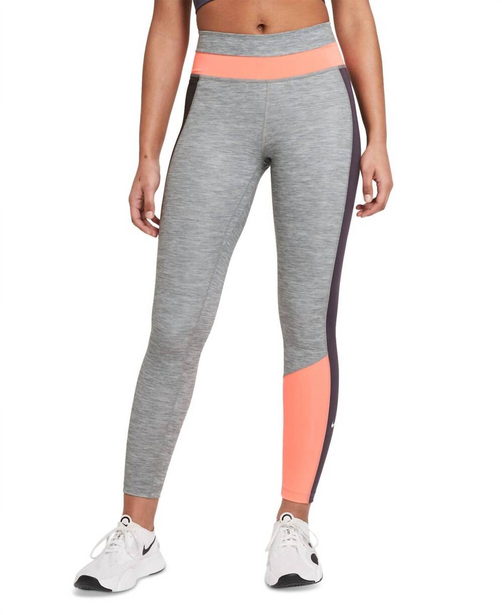 NEW NIKE one colorblocked leggings in smoke